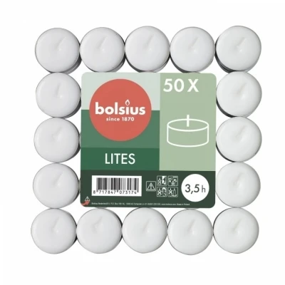 Čajová svíčka Bolsius 50 ks 3,5 hod (16x32 mm)