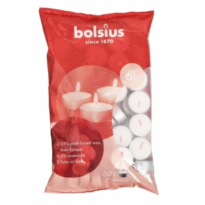 Čajová svíčka Bolsius 60 ks 6 hod (16x38 mm)