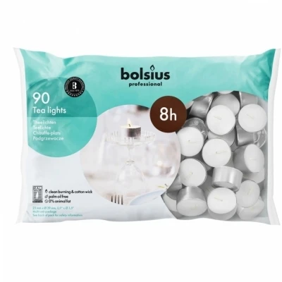 Čajová svíčka Bolsius 90 ks 8 hod (23x40 mm)