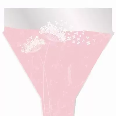 Celofánový obal Flower Wishes 50x35x10cm pink
