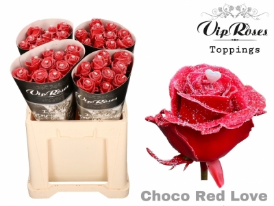 Čokoládová růže CHOCOLAT RED LOVE