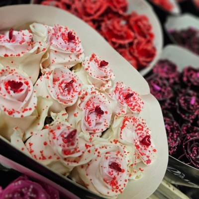 Čokoládová růže CHOCOLAT RED PEARL RED LOVE