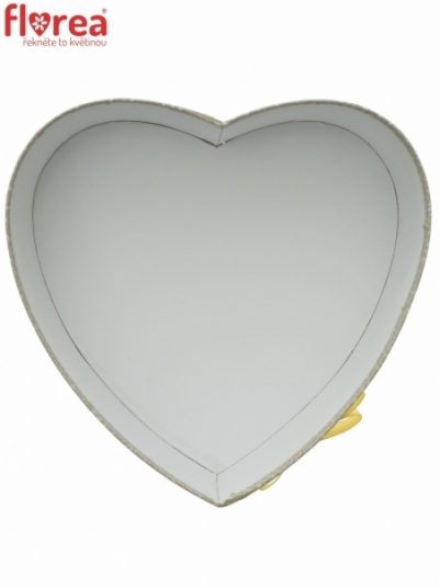 Darčeková krabička Florea heart champagne medium 18x7cm