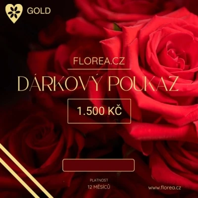 DÁRKOVÝ POUKAZ - FLOREA GOLD 1500 Kč