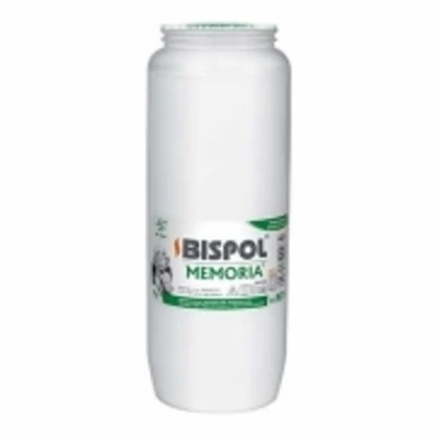 Hřbitovní svíčka náplň bílá olejová Memoria 144 hod (výška 175 mm, šířka 67 mm)
