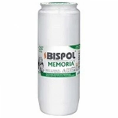 Hřbitovní svíčka náplň bílá olejová Memoria 84 hod (výška 145 mm, šířka 57 mm)