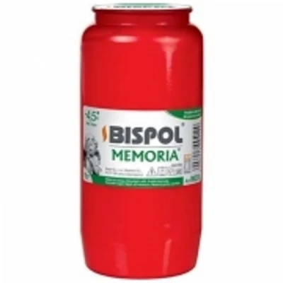 Hřbitovní svíčka náplň červená olejová Memoria 108 hod (výška 140 mm, šířka 67 mm)