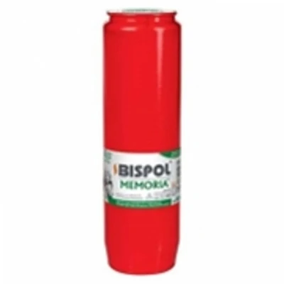 Hřbitovní svíčka náplň červená olejová Memoria 108 hod (výška 190 mm, šířka 57 mm)