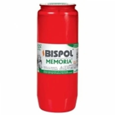 Hřbitovní svíčka náplň červená olejová Memoria 84 hod (výška 145mm, šířka 57mm)