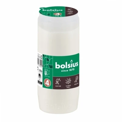 Hřbitovní svíčka náplň olejová bílá 75 hod (výška 141 mm, šířka 57 mm)