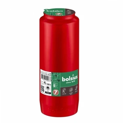Hřbitovní svíčka náplň olejová červená 140 hod (výška 178 mm, šířka 67 mm)