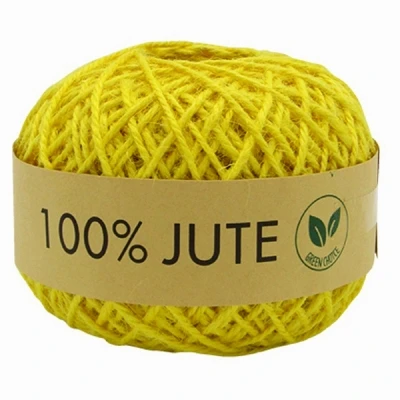 Jutová šňůra – Ø 1,5 mm x 100 m žlutá