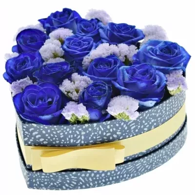 Krabička kvetín BLUEENNA modrá 19x9cm
