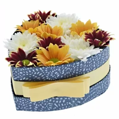 Krabička květin NELLY modrá 15x8cm
