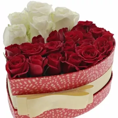Krabička růží REDDOWN červená 15x8cm