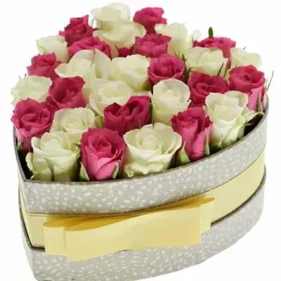 Krabička růží WILDPEN šampaň 15x8cm