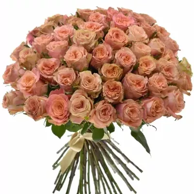 Kytice  55 růží LOVE PEARL 50cm