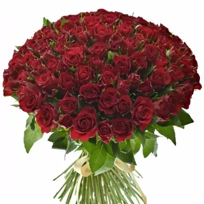 Kytice 100 červených růží MANDY 40cm