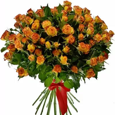Kytice 100+ květů růží EYELINER 40cm