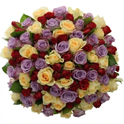 Kytice 100 míchaná BLUE AGATA 40cm