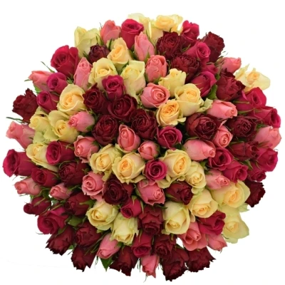 Kytice 100 míchaná LILA MELORA 50cm