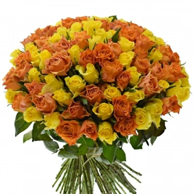 Kytice 100 míchaných růží MARYWALK 50cm