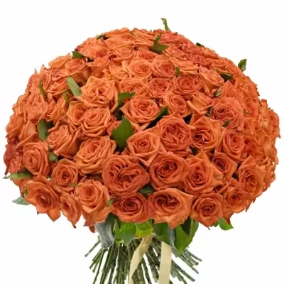 Kytice 100 oranžových růží NARANGA
