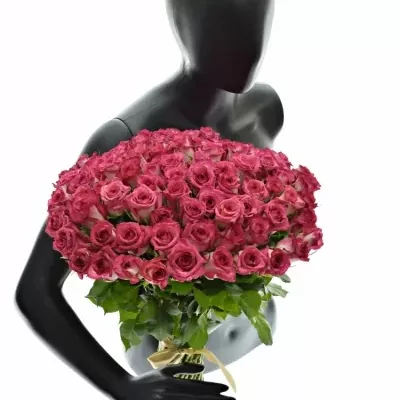 Kytice 100 žíhaných růží CLARION 40cm