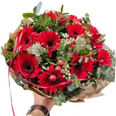 Kytice 11 ks gerber RED ADRIANA 