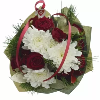 Míchaná kytice 13 ks MYRTIS ø15cm