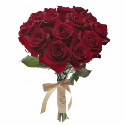 Kytica 15 luxusných ruží EVER RED 50cm