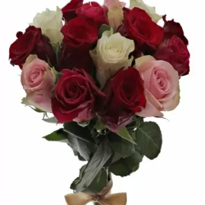 Kytice 15 míchaných růží RADWAN 50cm