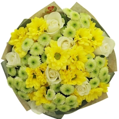 Kytice 17 míchaná DANILA 40cm ø30cm