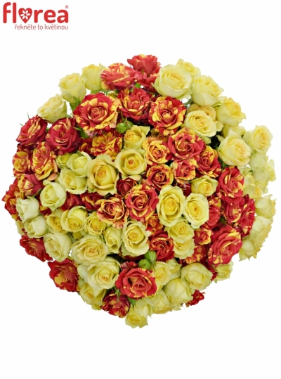 Kytice 20 míchaných růží ESTEFLASH 40cm