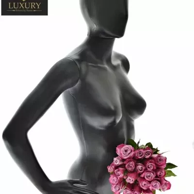 Kytice 21 luxusních růží ROCKFIRE 50cm