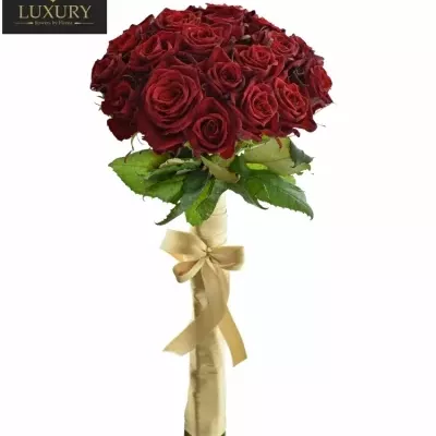 Kytice 21 luxusních růží TESTAROSSA 80cm