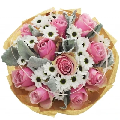 Míchaná kytice 21 ks INGRID 35cm