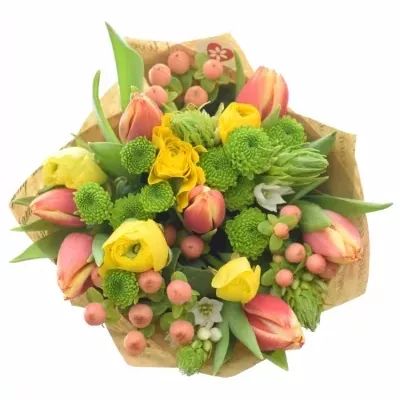 Míchaná kytice 21 ks MELORA Ø15cm