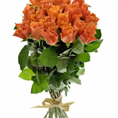 Kytice 21 oranžových růží ARANCIO 40cm