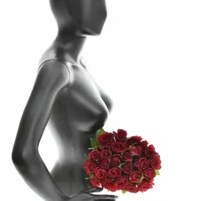 Kytice 25 červených růží MANDY 40cm