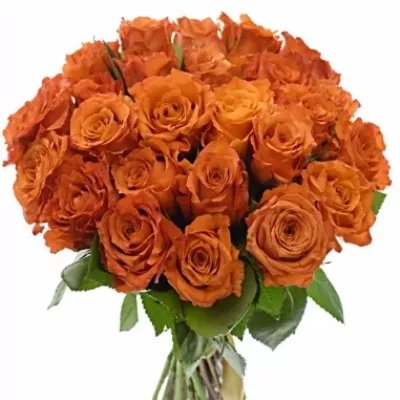 Kytice 25 oranžových růží Mpesa 40cm