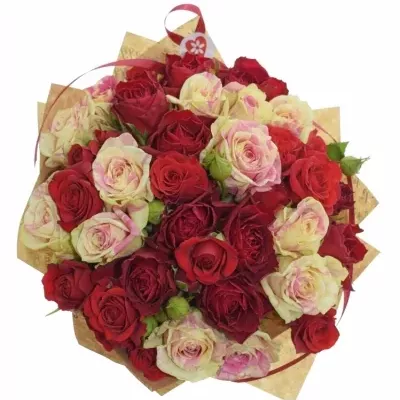 Míchaná kytice 28 ks ADINA ø25cm