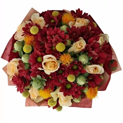 Míchaná kytice 30 ks MICHELE 40cm ø25cm 