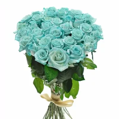 Kytice 35 ledově modrých růží ICE BLUE VENDELA