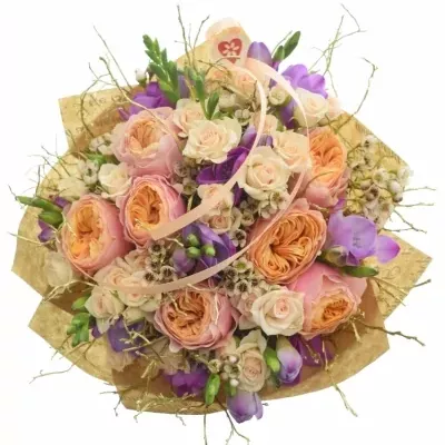 Míchaná kytice 35 ks MARPESSA 40cm ø20cm