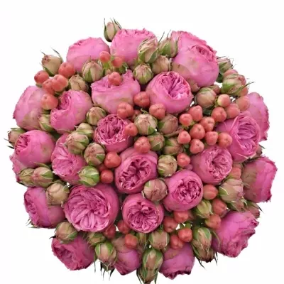 Míchaná kytice 35 ks PINK ADELIN 30cm