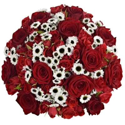 Kytice 35 míchaná RED MELANIA 40cm