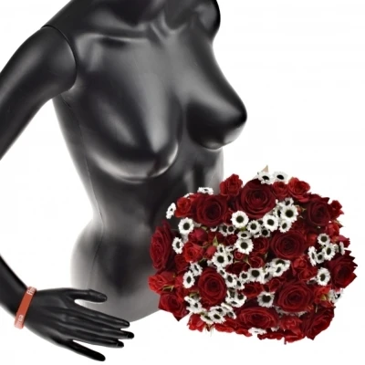 Kytice 35 míchaná RED MELANIA 40cm