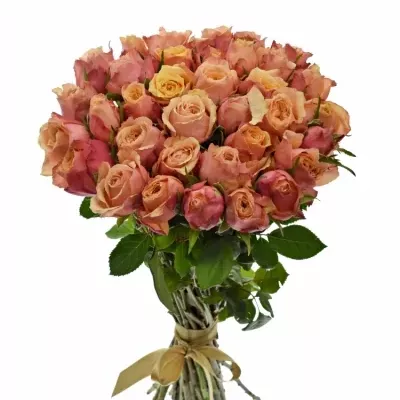 Kytice 35 oranžovočervených růží ALTAMODA 70cm