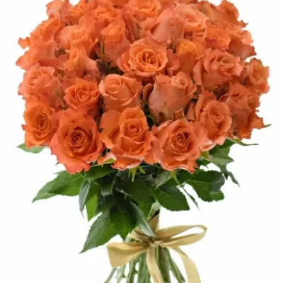 Kytice 35 oranžových růží JULISCHKA 40cm
